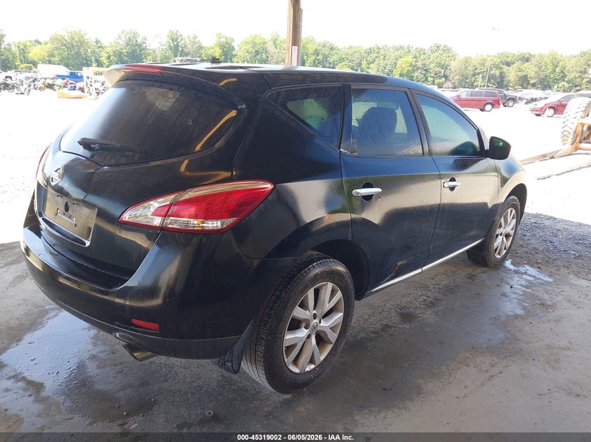 2012 Nissan Murano VIN JN8AZ1MU1CW111210 IAAI salvage auction — RIGHT SIDE, Repossession Paperwork (Georgia), sold $325 on 2026-07-06 (photo 4)