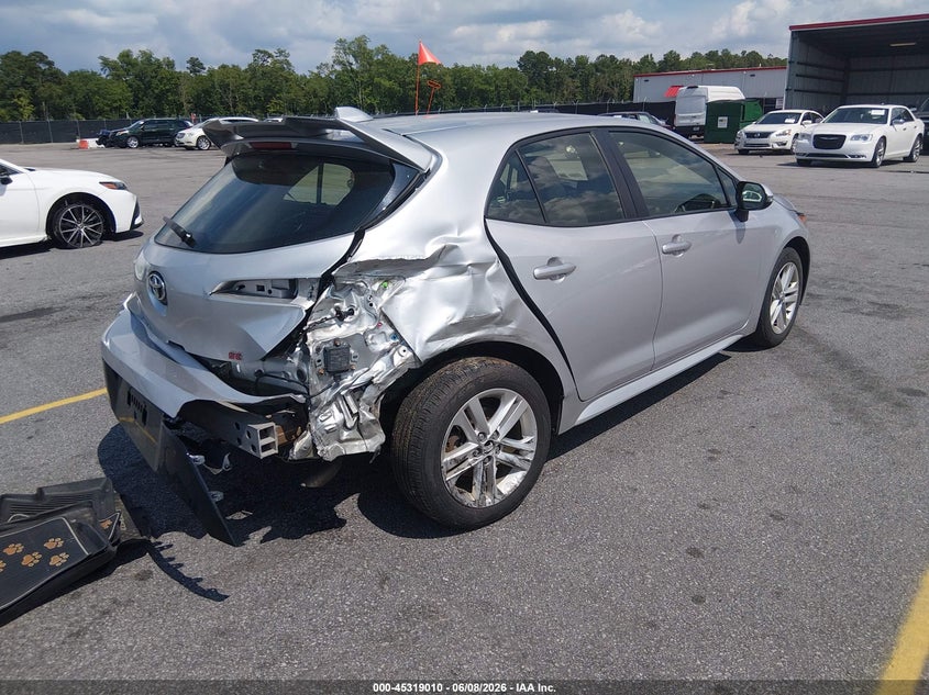 2019 Toyota Corolla VIN JTNK4RBE1K3003660 IAAI salvage auction — RIGHT SIDE, Salvage Title, sold $5,025 on 2026-07-15 (photo 4)