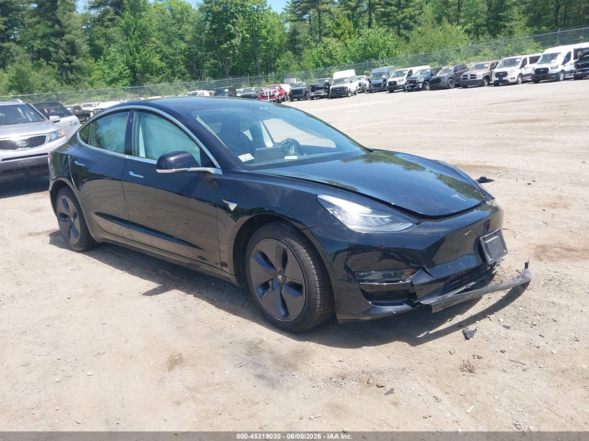 2020 Tesla Model 3 VIN 5YJ3E1EB0LF635028 IAAI salvage auction — FRONT END, Salvage Title, sold $3,850 on 2026-07-24 (photo 1)