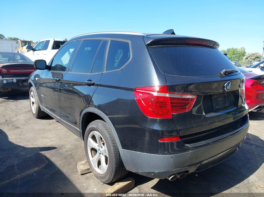 2012 BMW X3 VIN 5UXWX5C55CL723595 IAAI salvage auction — NORMAL WEAR, Clear (North Carolina), sold $350 on 2026-07-09 (photo 3)