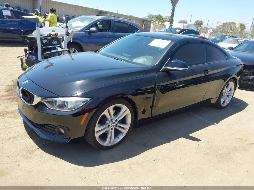 2014 BMW 4er VIN WBA3N7C5XEK220110 IAAI salvage auction — LEFT SIDE, Salvage (California), sold $3,550 on 2026-07-22 (photo 2)