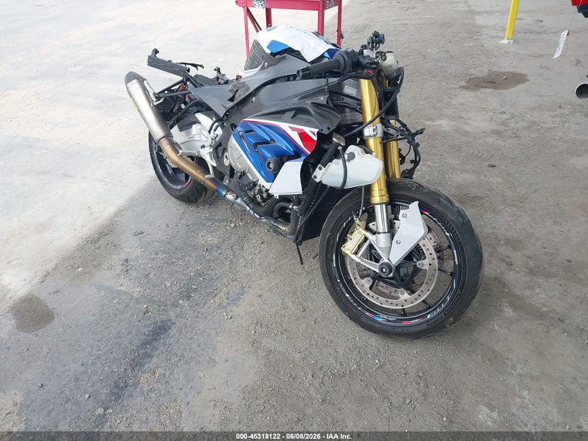 2018 BMW S 1000 VIN WB10D6004JZ711492 IAAI salvage auction — ALL OVER, Salvage Title, sold $1,850 on 2026-07-21 (photo 1)