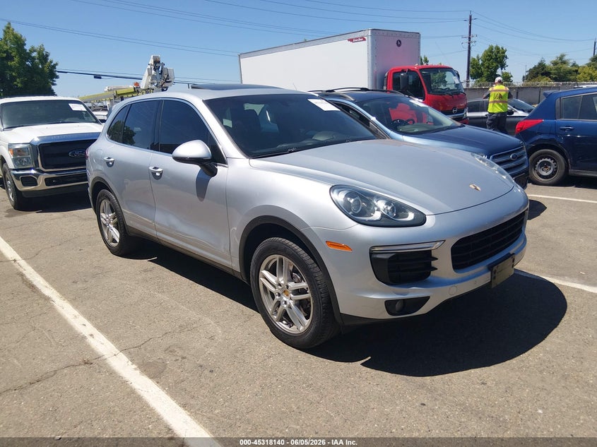 2016 Porsche Cayenne VIN WP1AA2A25GLA04887 IAAI salvage auction — LEFT SIDE, Clear - Dealer Only (California), sold $5,250 on 2026-07-12 (photo 1)