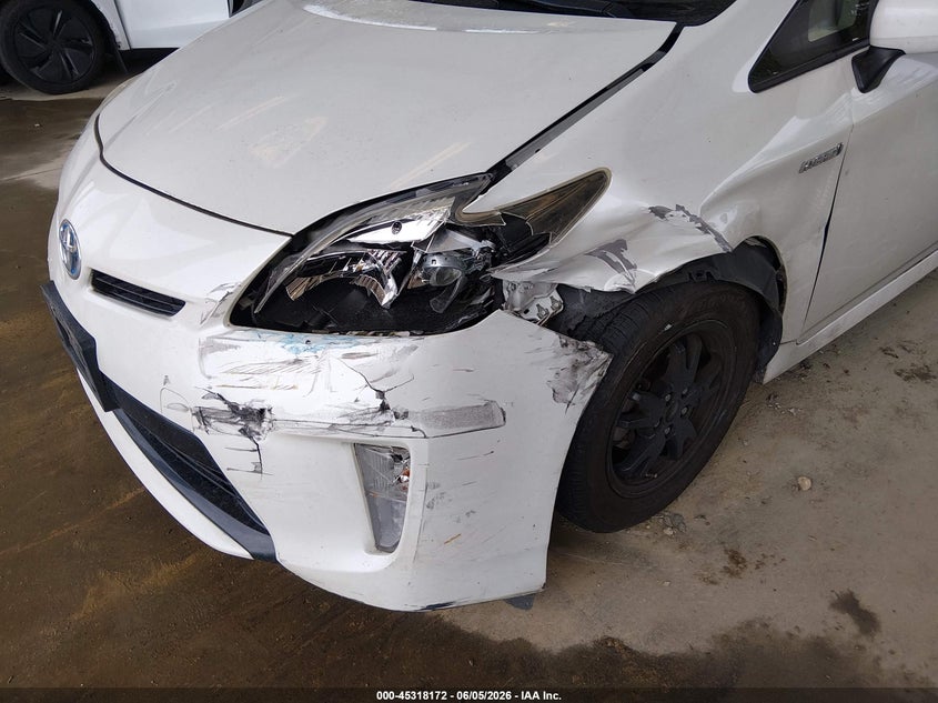 2015 Toyota Prius VIN JTDKN3DU7F1971153 IAAI salvage auction — LEFT FRONT, Salvage Title, sold $2,850 on 2026-07-15 (photo 6)