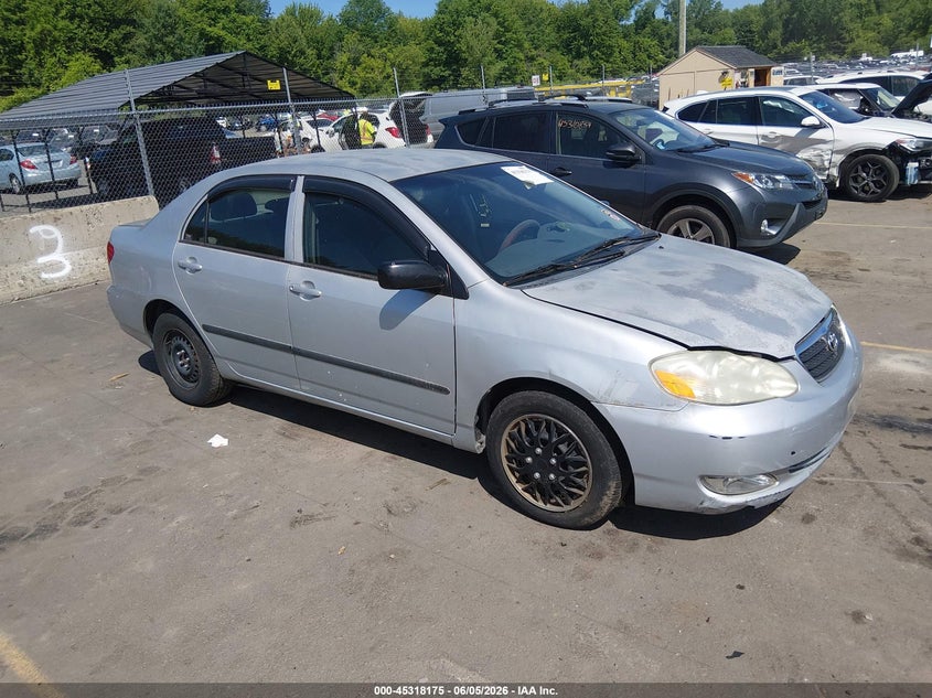 2006 Toyota Corolla VIN JTDBR32E760061458 IAAI salvage auction — NORMAL WEAR, Clear (Connecticut), sold $825 on 2026-07-09 (photo 1)