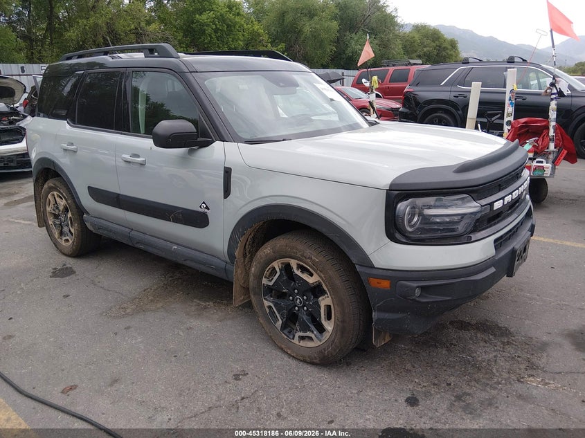 2022 Ford Bronco sport VIN 3FMCR9C62NRE23267 IAAI salvage auction — UNDERCARRIAGE, Salvage (Utah), sold $10,625 on 2026-07-23 (photo 1)
