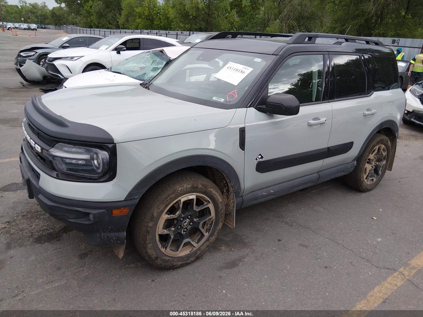 2022 Ford Bronco sport VIN 3FMCR9C62NRE23267 IAAI salvage auction — UNDERCARRIAGE, Salvage (Utah), sold $10,625 on 2026-07-23 (photo 2)