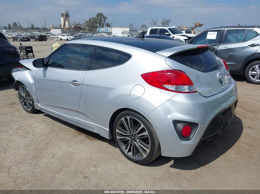 2017 Hyundai Veloster VIN KMHTC6AE8HU309930 IAAI salvage auction — FRONT END, Salvage Title, sold $550 on 2026-07-08 (photo 3)