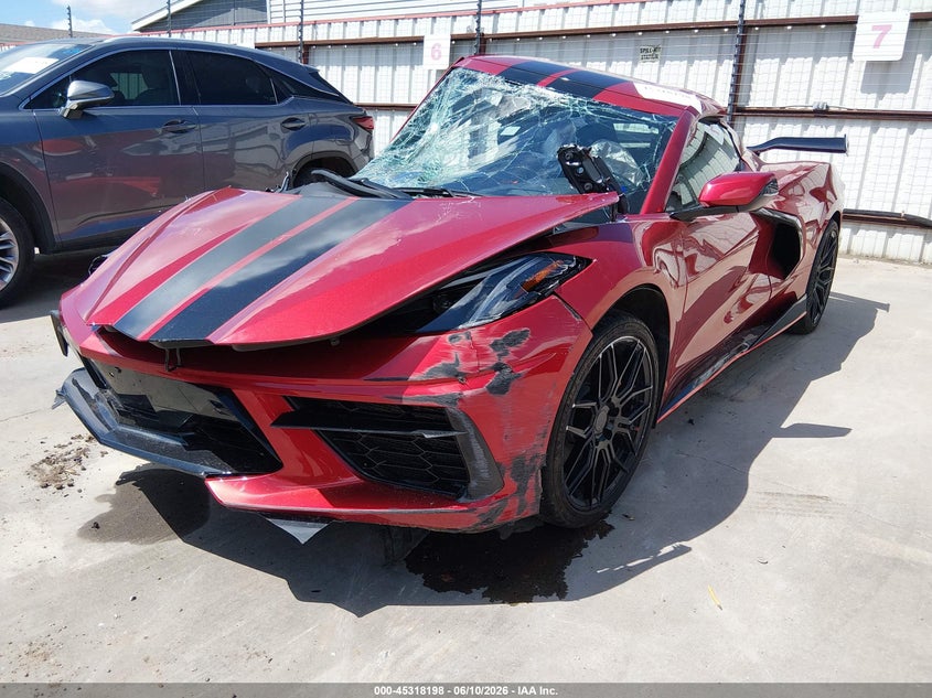 2024 Chevrolet Corvette VIN 1G1YB3D47R5107051 IAAI salvage auction — RIGHT SIDE, Salvage Title, sold $11,600 on 2026-08-26 (photo 2)