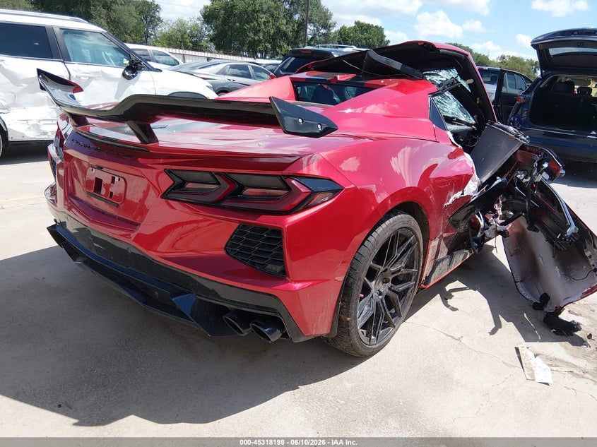 2024 Chevrolet Corvette VIN 1G1YB3D47R5107051 IAAI salvage auction — RIGHT SIDE, Salvage Title, sold $11,600 on 2026-08-26 (photo 4)