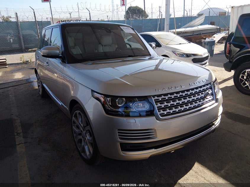 2017 Land rover RANGE ROVER VIN SALGS2FV5HA345692 IAAI salvage auction — LEFT REAR, Salvage Title, sold $8,250 on 2026-07-20 (photo 1)