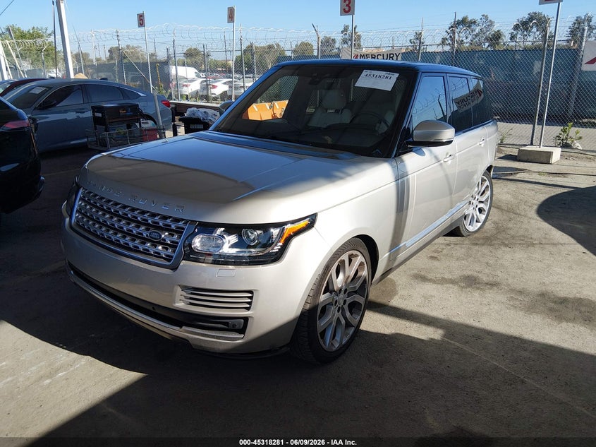 2017 Land rover RANGE ROVER VIN SALGS2FV5HA345692 IAAI salvage auction — LEFT REAR, Salvage Title, sold $8,250 on 2026-07-20 (photo 2)