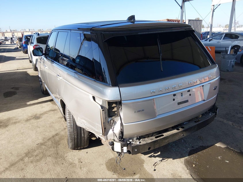 2017 Land rover RANGE ROVER VIN SALGS2FV5HA345692 IAAI salvage auction — LEFT REAR, Salvage Title, sold $8,250 on 2026-07-20 (photo 3)