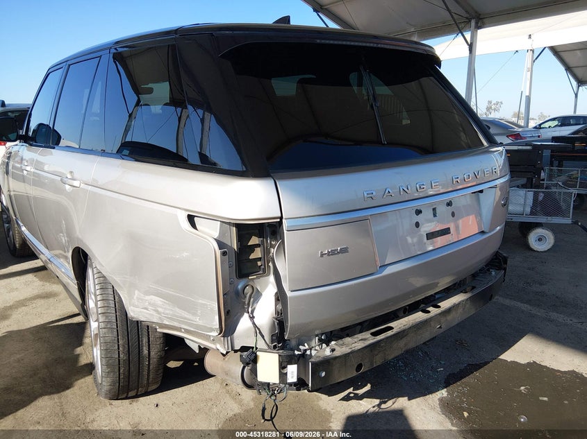 2017 Land rover RANGE ROVER VIN SALGS2FV5HA345692 IAAI salvage auction — LEFT REAR, Salvage Title, sold $8,250 on 2026-07-20 (photo 6)