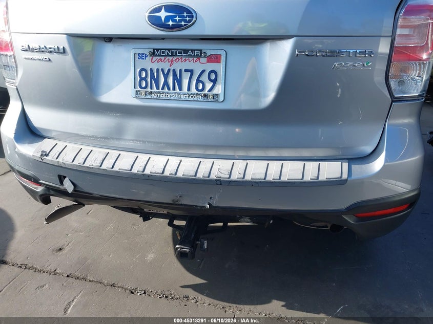 2017 Subaru Forester VIN JF2SJAEC7HH448796 IAAI salvage auction — REAR END, Salvage Certificate (California), sold $5,475 on 2026-07-15 (photo 6)