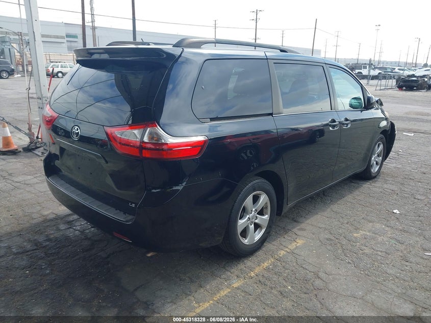 2016 Toyota Sienna VIN 5TDKK3DC8GS730531 IAAI salvage auction — FRONT END, Salvage Title, sold $3,800 on 2026-07-07 (photo 4)