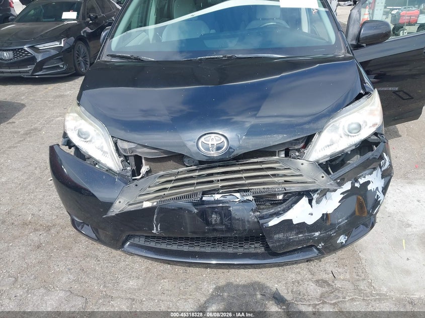 2016 Toyota Sienna VIN 5TDKK3DC8GS730531 IAAI salvage auction — FRONT END, Salvage Title, sold $3,800 on 2026-07-07 (photo 6)