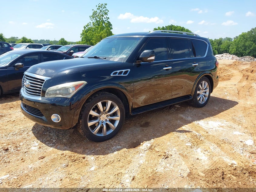 2012 Infiniti Qx56 VIN JN8AZ2NE8C9016381 IAAI salvage auction — HAIL, Clear (Missouri), sold $25 on 2026-07-27 (photo 2)