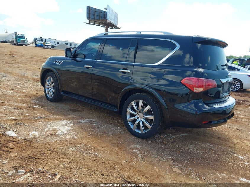 2012 Infiniti Qx56 VIN JN8AZ2NE8C9016381 IAAI salvage auction — HAIL, Clear (Missouri), sold $25 on 2026-07-27 (photo 3)