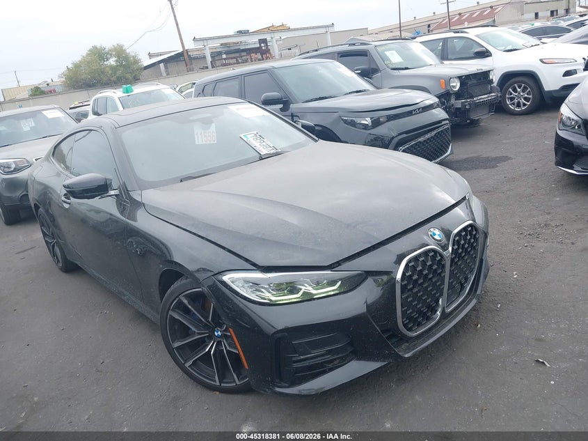 2021 BMW 4er VIN WBA53AP02MCF96709 IAAI salvage auction — UNDERCARRIAGE, Salvage Title, sold $15,300 on 2026-07-12 (photo 1)