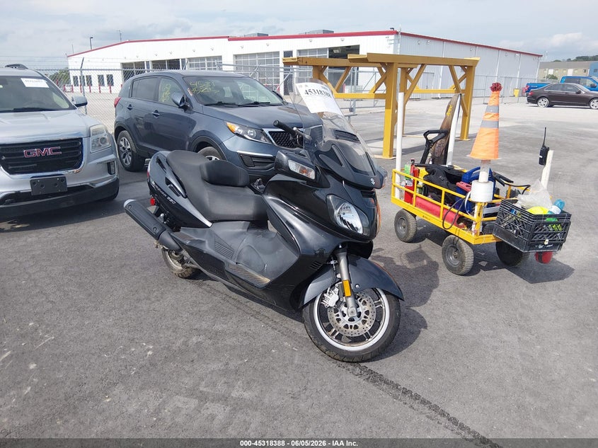 2007 Suzuki An650 VIN JS1CP51A672101405 IAAI salvage auction — NORMAL WEAR, Clear (Illinois), sold $525 on 2026-07-28 (photo 1)