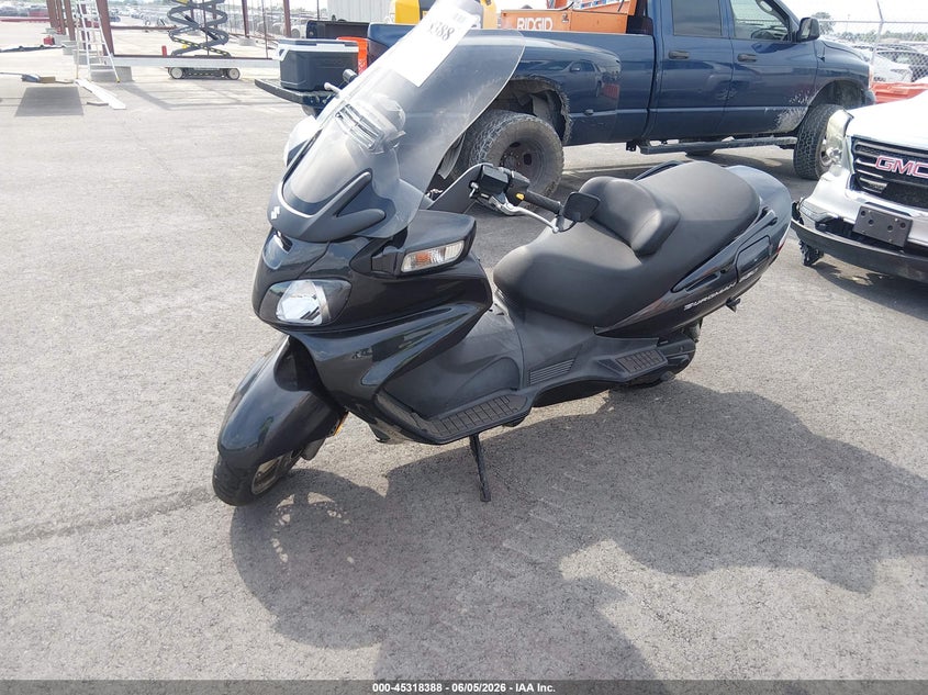 2007 Suzuki An650 VIN JS1CP51A672101405 IAAI salvage auction — NORMAL WEAR, Clear (Illinois), sold $525 on 2026-07-28 (photo 2)