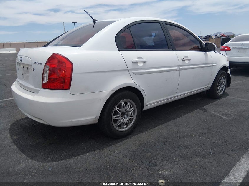 2006 Hyundai Accent VIN KMHCN46C26U060172 IAAI salvage auction — FRONT END, Salvage (Nevada), sold $275 on 2026-07-10 (photo 4)