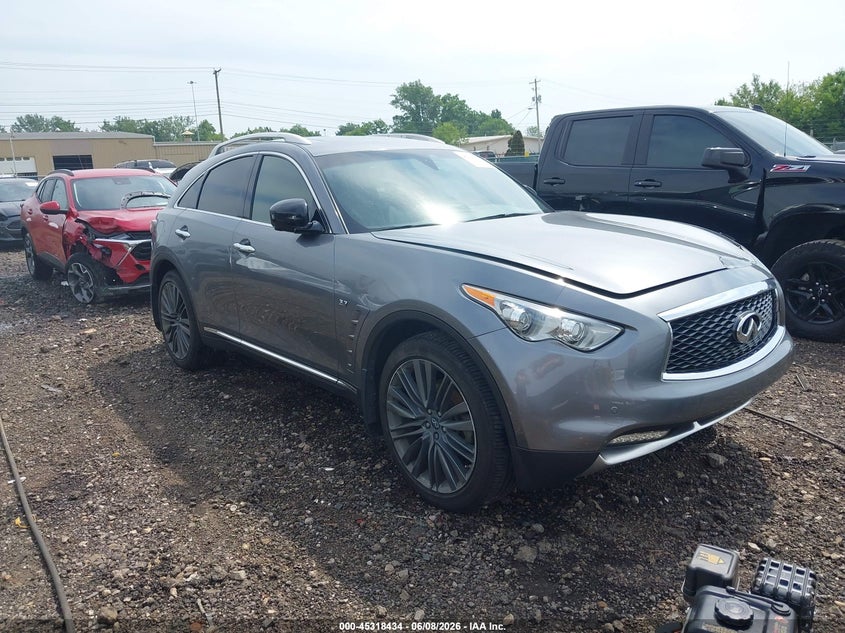 2017 Infiniti Qx70 VIN JN8CS1MW9HM412390 IAAI salvage auction — FRONT END, Salvage Title, sold $2,950 on 2026-07-11 (photo 1)