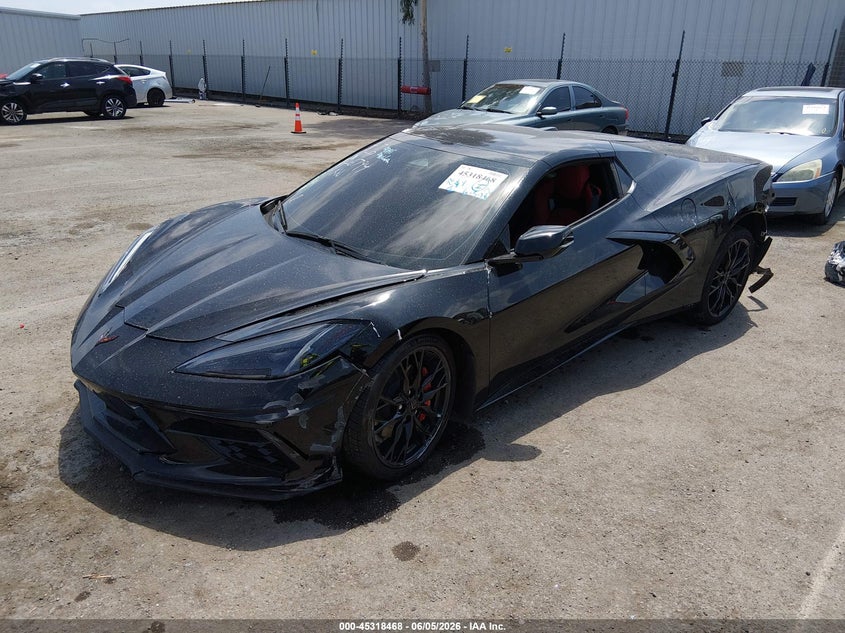 2024 Chevrolet Corvette stingray VIN 1G1YB3D45R5126794 IAAI salvage auction — RIGHT SIDE, Salvage Title, sold $24,300 on 2026-07-13 (photo 2)