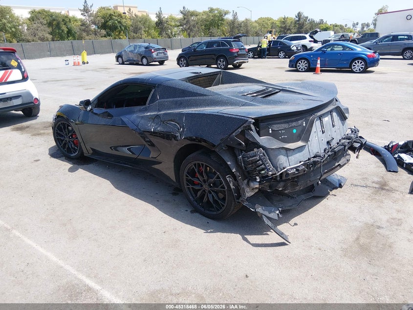 2024 Chevrolet Corvette stingray VIN 1G1YB3D45R5126794 IAAI salvage auction — RIGHT SIDE, Salvage Title, sold $24,300 on 2026-07-13 (photo 3)