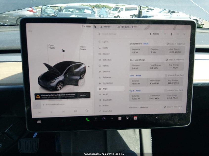 2023 Tesla Model y VIN 7SAYGDEE5PA040693 IAAI salvage auction — BIO HAZARD, Salvage Title, sold $18,800 on 2026-07-13 (photo 7)