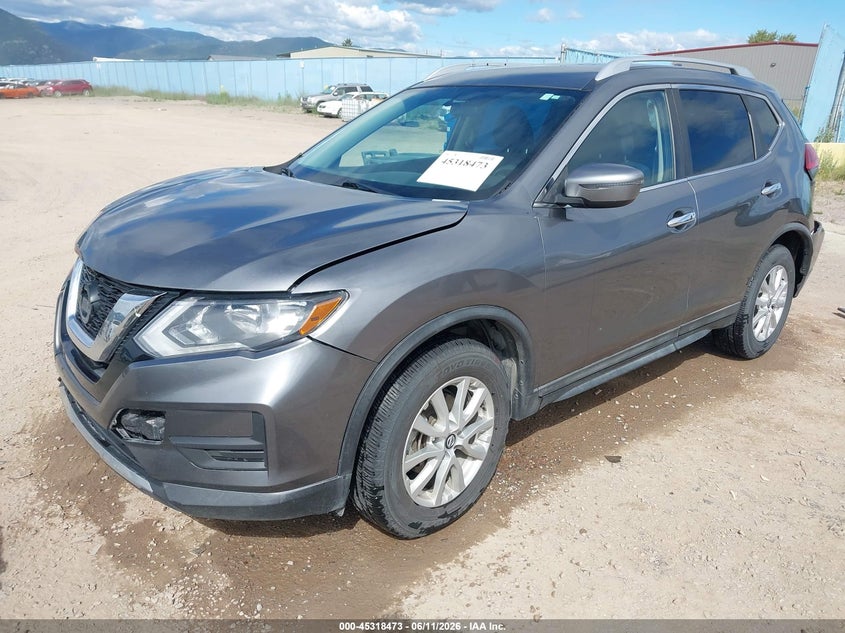 2017 Nissan Rogue VIN KNMAT2MV9HP510976 IAAI salvage auction — FRONT & REAR, Salvage (Montana), sold $1,550 on 2026-07-29 (photo 2)