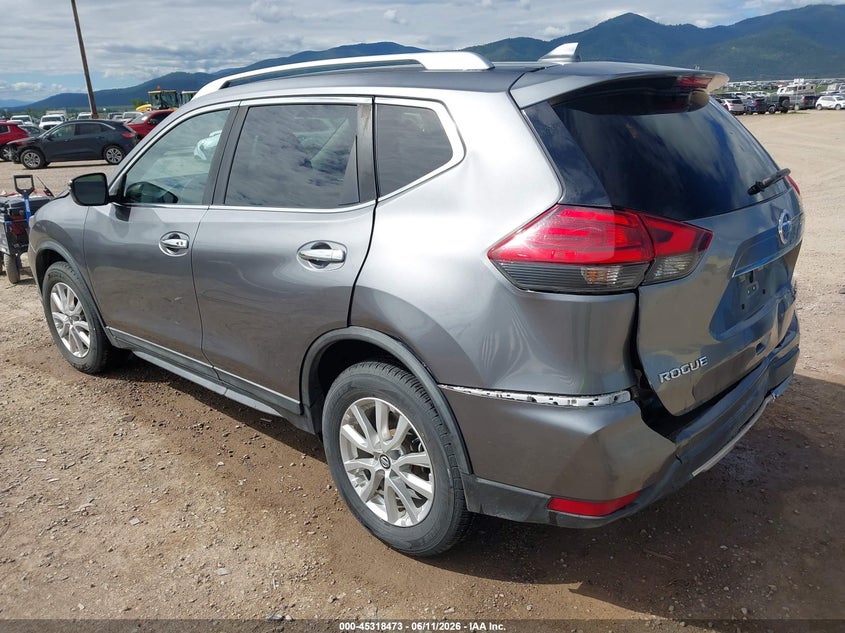 2017 Nissan Rogue VIN KNMAT2MV9HP510976 IAAI salvage auction — FRONT & REAR, Salvage (Montana), sold $1,550 on 2026-07-29 (photo 3)