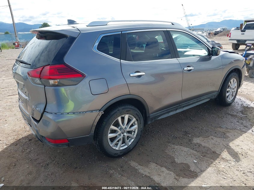 2017 Nissan Rogue VIN KNMAT2MV9HP510976 IAAI salvage auction — FRONT & REAR, Salvage (Montana), sold $1,550 on 2026-07-29 (photo 4)