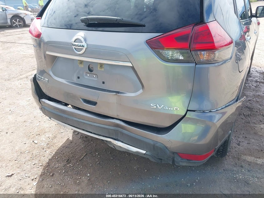 2017 Nissan Rogue VIN KNMAT2MV9HP510976 IAAI salvage auction — FRONT & REAR, Salvage (Montana), sold $1,550 on 2026-07-29 (photo 6)