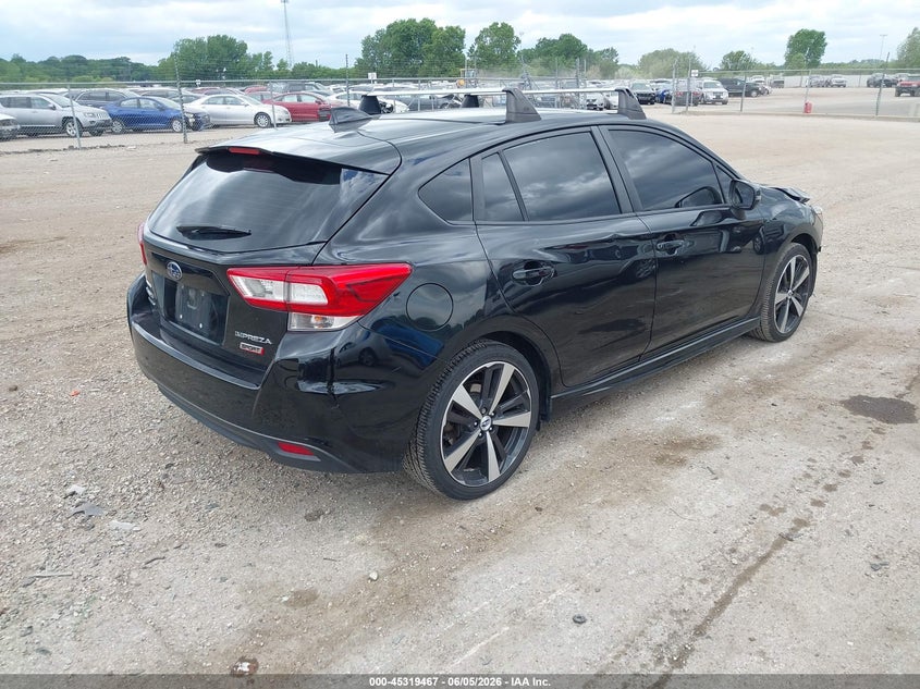 2018 Subaru Impreza VIN 4S3GTAK66J3710436 IAAI salvage auction — FRONT END, Salvage Title, sold $1,125 on 2026-07-29 (photo 4)