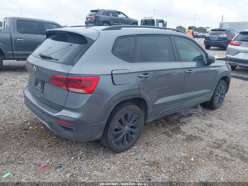 2022 Volkswagen Taos VIN 3VVCX7B22NM000460 IAAI salvage auction — FRONT END, Salvage Title, sold $1,150 on 2026-08-27 (photo 4)