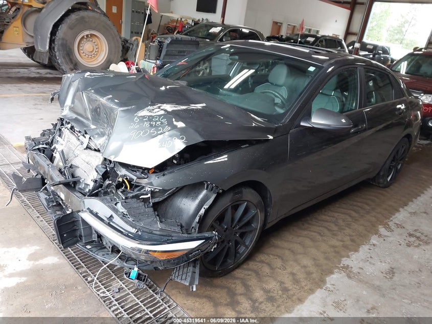 2024 Hyundai Elantra VIN KMHLN4DJ9RU104092 IAAI salvage auction — FRONT END, Salvage Title, sold $3,175 on 2026-07-13 (photo 2)