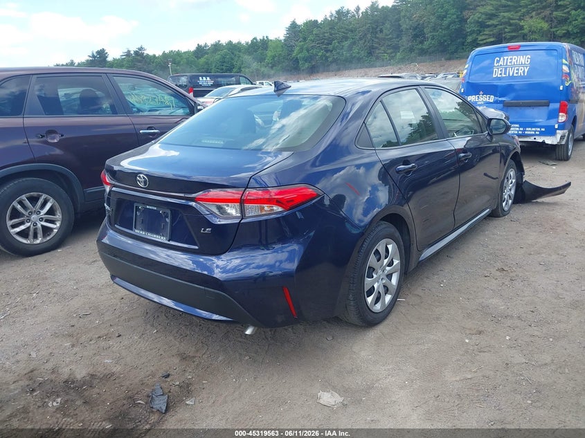 2020 Toyota Corolla VIN JTDEPRAE9LJ002294 IAAI salvage auction — FRONT END, Salvage (Massachusetts), sold $2,500 on 2026-07-17 (photo 4)