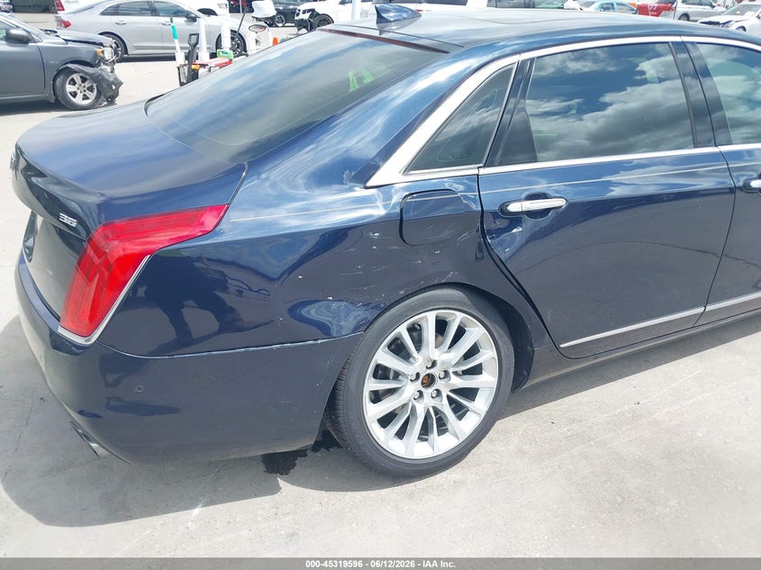 2016 Cadillac Ct6 VIN 1G6KD5RS5GU152540 IAAI salvage auction — REAR END, Salvage (Texas), sold $9,050 on 2026-07-08 (photo 6)