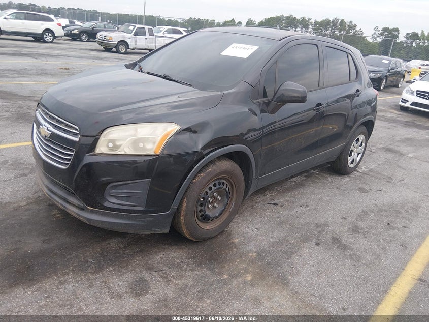 2016 Chevrolet Trax VIN KL7CJKSB5GB591152 IAAI salvage auction — NORMAL WEAR, Salvage Title, sold $525 on 2026-07-29 (photo 2)