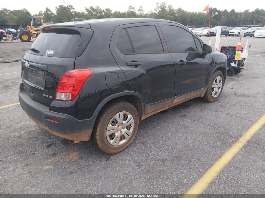 2016 Chevrolet Trax VIN KL7CJKSB5GB591152 IAAI salvage auction — NORMAL WEAR, Salvage Title, sold $525 on 2026-07-29 (photo 4)