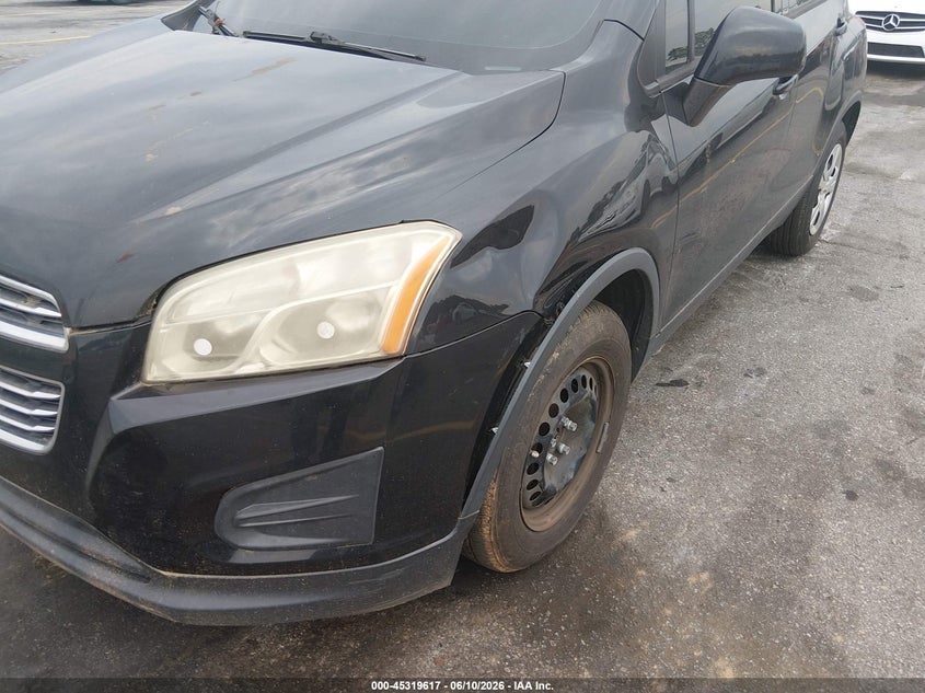 2016 Chevrolet Trax VIN KL7CJKSB5GB591152 IAAI salvage auction — NORMAL WEAR, Salvage Title, sold $525 on 2026-07-29 (photo 6)