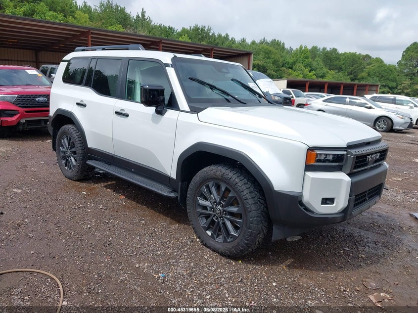 2025 Toyota Land cruiser VIN JTEABFAJXS5018449 IAAI salvage auction — LEFT SIDE, Salvage Title, sold $8,300 on 2026-07-27 (photo 1)