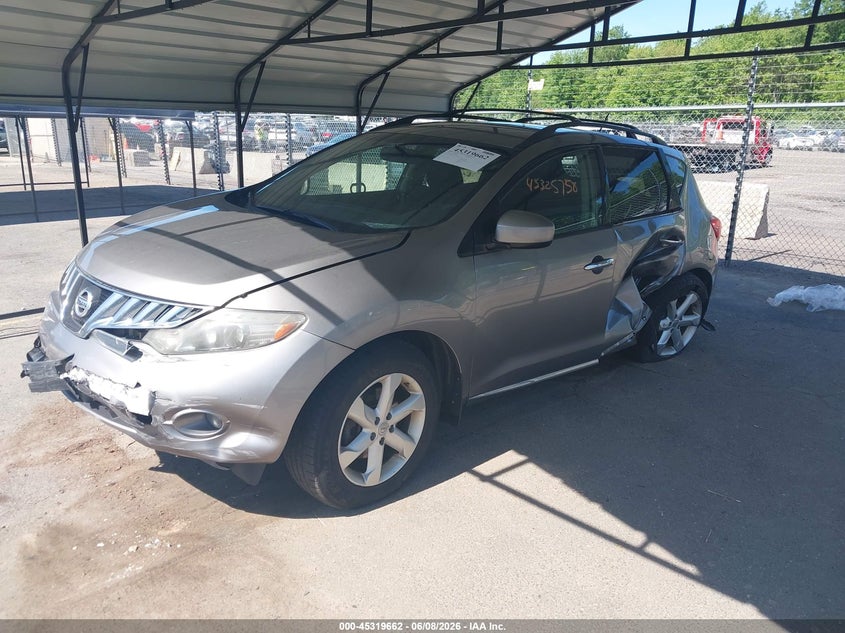 2010 Nissan Murano VIN JN8AZ1MW9AW104519 IAAI salvage auction — SIDE, Salvage (Connecticut), sold $425 on 2026-07-09 (photo 2)