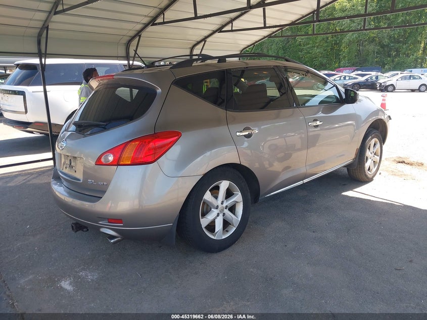 2010 Nissan Murano VIN JN8AZ1MW9AW104519 IAAI salvage auction — SIDE, Salvage (Connecticut), sold $425 on 2026-07-09 (photo 4)