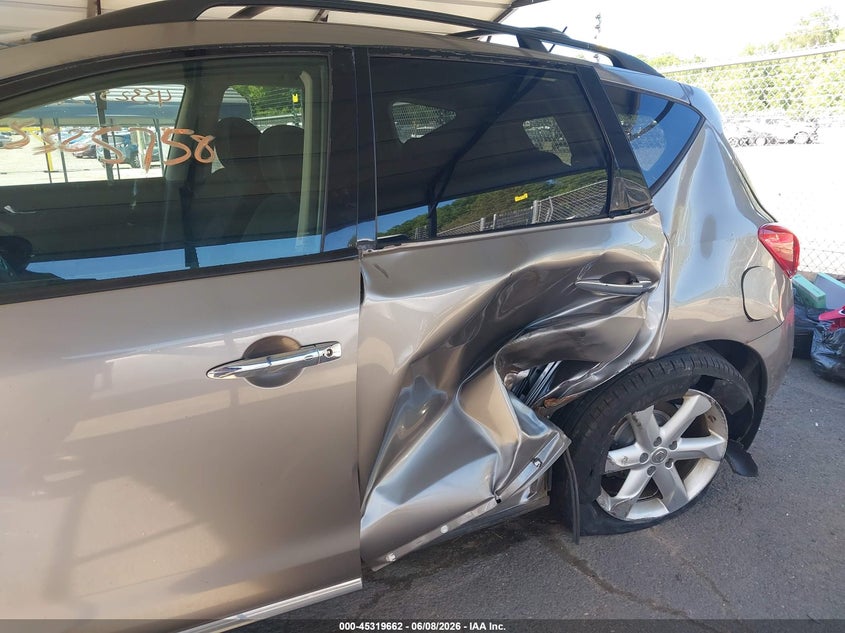 2010 Nissan Murano VIN JN8AZ1MW9AW104519 IAAI salvage auction — SIDE, Salvage (Connecticut), sold $425 on 2026-07-09 (photo 6)