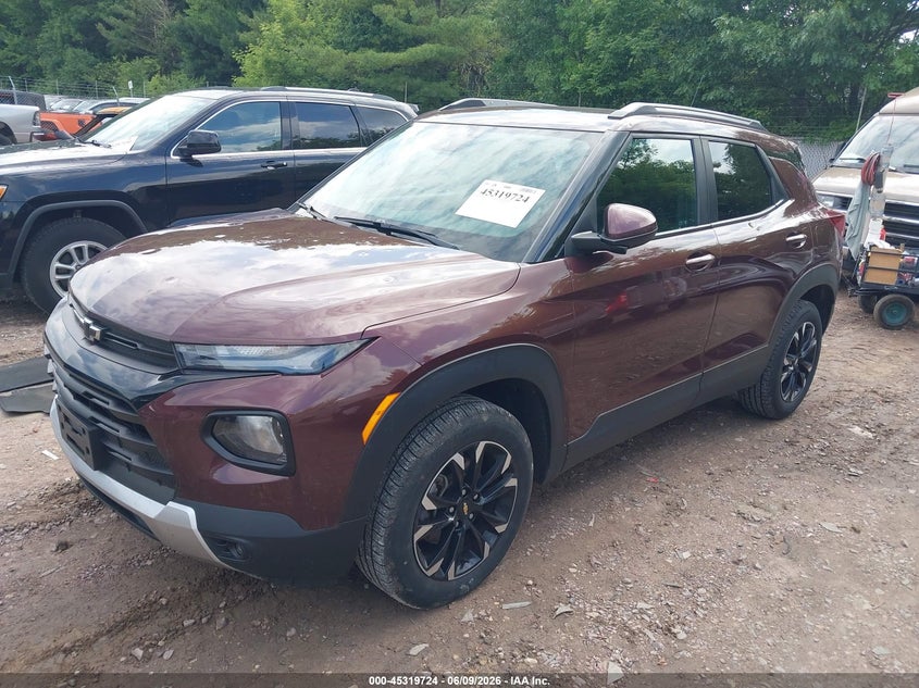 2022 Chevrolet Trailblazer VIN KL79MRSL9NB037810 IAAI salvage auction — HAIL, Salvage Title, sold $7,600 on 2026-07-15 (photo 2)