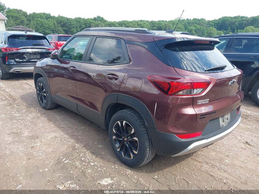 2022 Chevrolet Trailblazer VIN KL79MRSL9NB037810 IAAI salvage auction — HAIL, Salvage Title, sold $7,600 on 2026-07-15 (photo 3)
