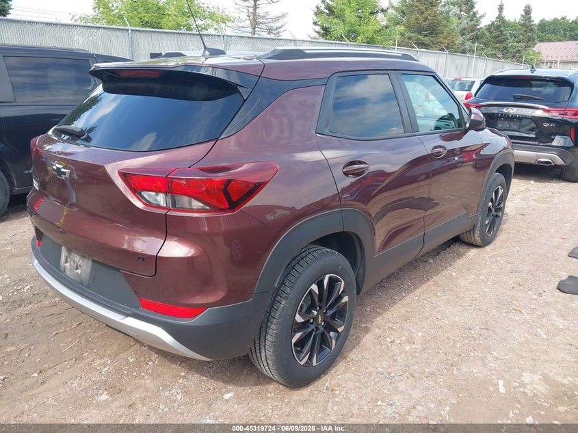 2022 Chevrolet Trailblazer VIN KL79MRSL9NB037810 IAAI salvage auction — HAIL, Salvage Title, sold $7,600 on 2026-07-15 (photo 4)